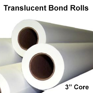 Translucent Bond Engineering Rolls (3" cores)