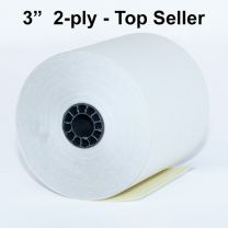 3" x 95' 2-ply (White/Canary) Rolls (50 rolls) 